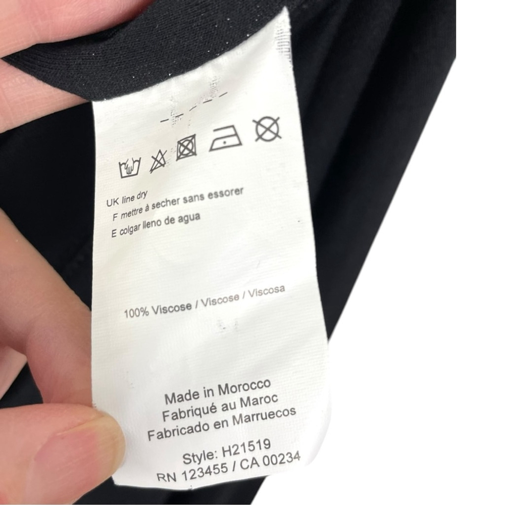 * NEW Halston Black Viscose Jersey Pull On Asymmetrical Skirt Size S - Picture 5 of 5